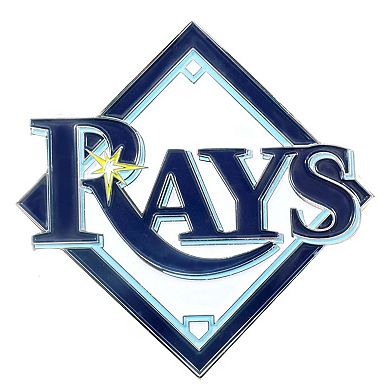 Logo Brands Tampa Bay Rays Embossed Color Auto Emblem