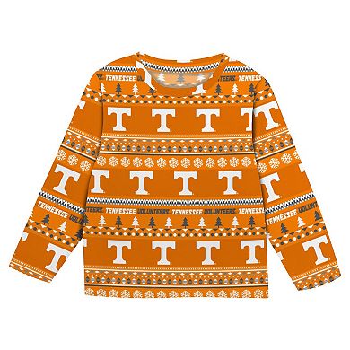 Youth Outerstuff Tennessee Orange Tennessee Volunteers Ugly Sweater Pajama Set