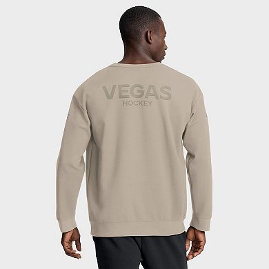 Men's Fanatics Tan Vegas Golden Knights Authentic Pro Road Tri-Blend Sweatshirt