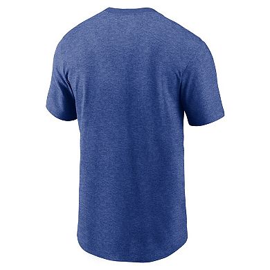 Men's Nike Heather Blue New York Mets The City Never Sleeps Tri-Blend T-Shirt