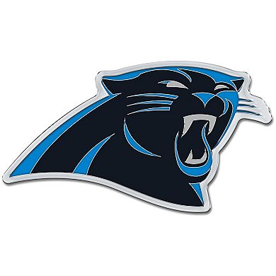 WinCraft Carolina Panthers Colored Chrome Auto Emblem