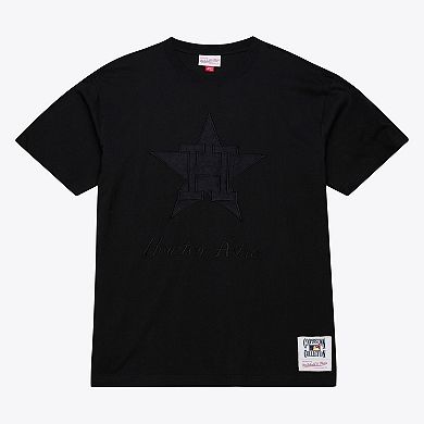 Men Mitchell & Ness Black Houston Astros Cooperstown Collection Phantom T-Shirt