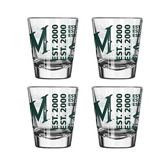 Logo Brands Minnesota Wild 4-Pack 2oz. Shot Glass Set