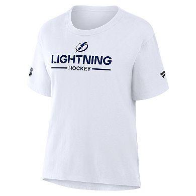 Women's Fanatics White Tampa Bay Lightning Authentic Pro Primary T-Shirt