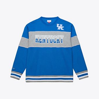 Men's Mitchell & Ness Royal Kentucky Wildcats Fleece Sweatshirt