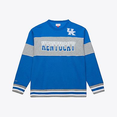 Men's Mitchell & Ness Royal Kentucky Wildcats Fleece Sweatshirt