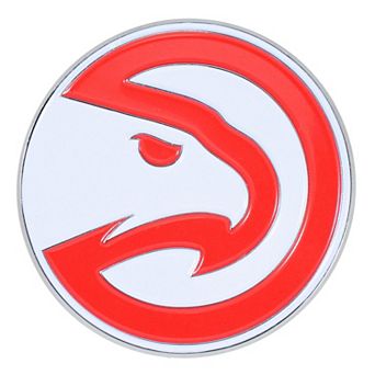 Logo Brands Atlanta Hawks Embossed Color Auto Emblem