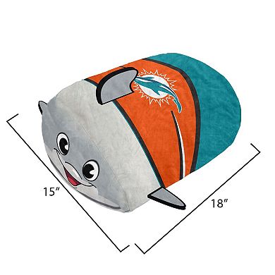 Pegasus Miami Dolphins Stackable Plushie Mascot Pillow