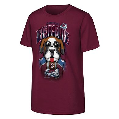 Youth Outerstuff Burgundy Colorado Avalanche Mascot Highlight T-Shirt