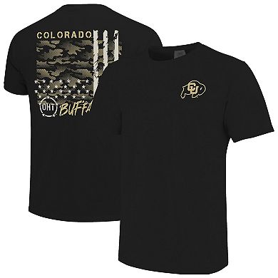 Men's Black Colorado Buffaloes Comfort Colors OHT Camo Overlay T-Shirt