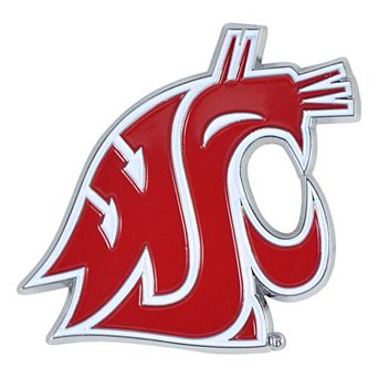 Logo Brands Washington State Cougars Embossed Color Auto Emblem