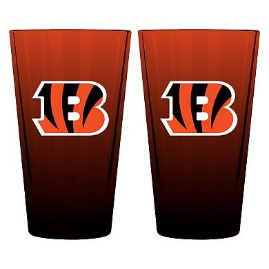 The Memory Company Cincinnati Bengals Two-Pack 16oz. Ombre Pint Glass Set