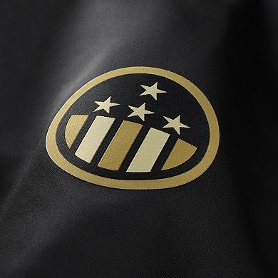 Men's adidas Black Louisville Cardinals Half-Zip Golf Jacket