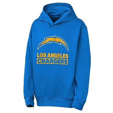 Youth Outerstuff Powder Blue Los Angeles Chargers Back to Basics Hoodie