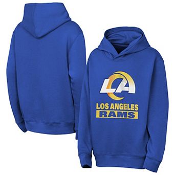 Youth Outerstuff Royal Los Angeles Rams Back to Basics Hoodie