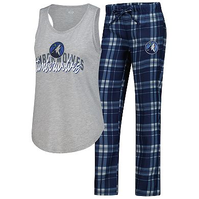 Women's Concepts Sport Navy Minnesota Timberwolves Regulate Tank & Pant Set
