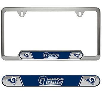Logo Brands Los Angeles Rams Embossed License Plate Frame