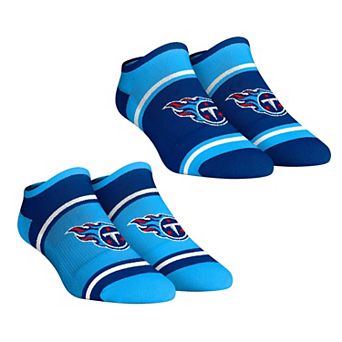 Unisex Rock Em Socks Tennessee Titans 2-Pack Color Block Low Cut Socks Set