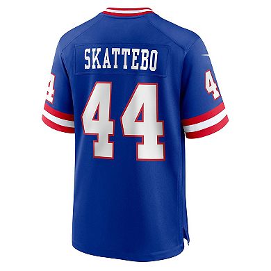 Men's Nike Cam Skattebo Royal New York Giants Alternate 2 Legacy Game Jersey