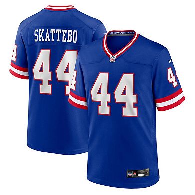 Men's Nike Cam Skattebo Royal New York Giants Alternate 2 Legacy Game Jersey