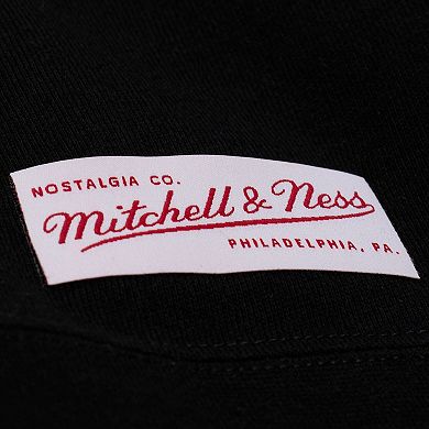 Men's Mitchell & Ness Black LSU Tigers Half Time Fleece Crewneck Sweatshirt