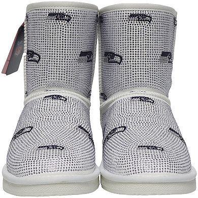 Women's Cuce Seattle Seahawks Logo Pull on Ankle Boots