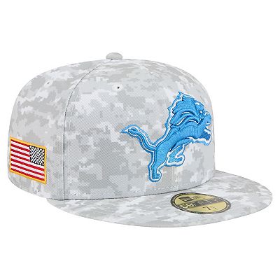 NEW ERA×LIONS 59FIFTY ALLOVER AIR FORCE Men's New Era White Detroit Lions 2025 Salute to Service Fan Pack