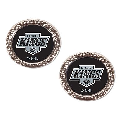 WinCraft Los Angeles Kings Logo Round Post Earrings