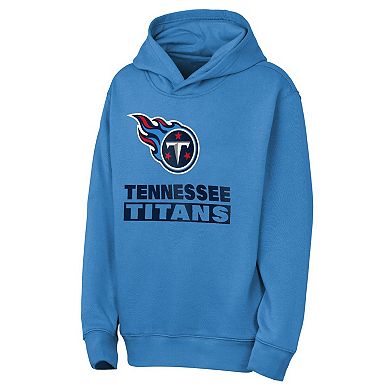 Youth Outerstuff Light Blue Tennessee Titans Back to Basics Hoodie