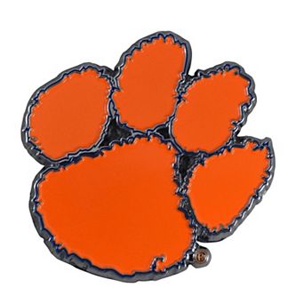 Logo Brands Clemson Tigers Embossed Color Auto Emblem