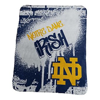 Logo Brands Notre Dame Fighting Irish 50" x 60" Classic Graffiti Fleece Throw Blanket
