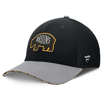 Men's Fanatics Black Boston Bruins Fundamentals Span Flex Hat