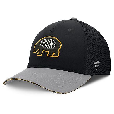 Men's Fanatics Black Boston Bruins Fundamentals Span Flex Hat