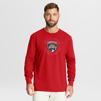 Men's Fanatics Red Florida Panthers Authentic Pro Property Of Practice Long Sleeve T-Shirt