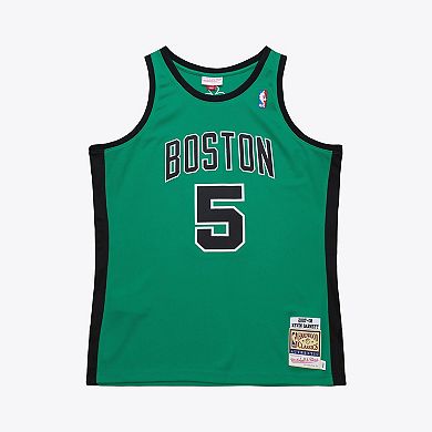 Men's Mitchell & Ness Kevin Garnett Kelly Green Boston Celtics 2007-08 Hardwood Classics Authentic Jersey