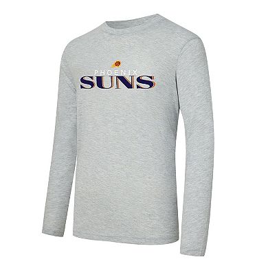Men's Concepts Sport Purple Phoenix Suns Regulate Long Sleeve T-Shirt & Plaid Pant Set