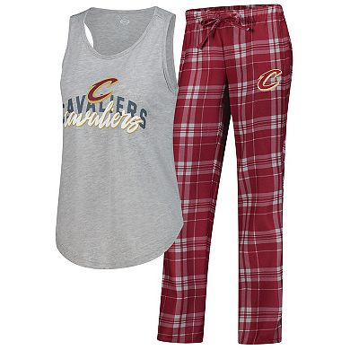 Women's Concepts Sport Wine Cleveland Cavaliers Regulate Tank & Pant Set