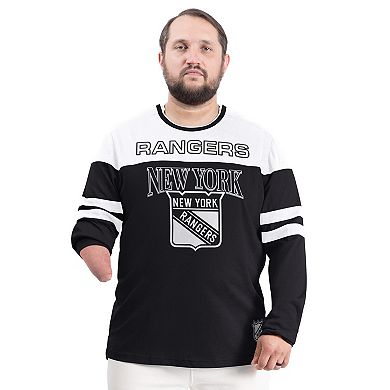 Men's G-III Sports by Carl Banks Black New York Rangers Adaptive Wear Outlast Durene Long-Sleeve T-Shirt