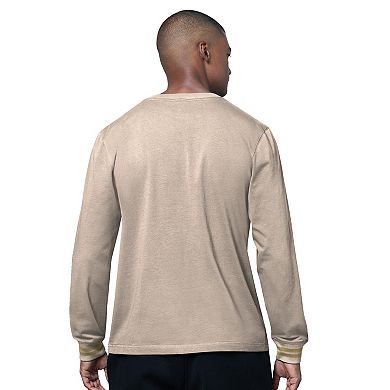 Men's Starter Tan New York Rangers Field Long Sleeve T-Shirt