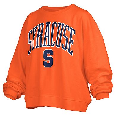 Women's Pressbox Orange Syracuse Orange Janise Fleece Sweatshirt