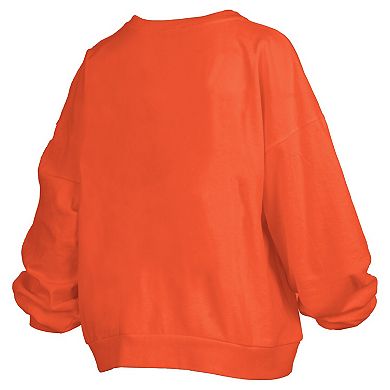Women's Pressbox Orange Syracuse Orange Janise Fleece Sweatshirt