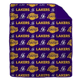 "Pegasus Los Angeles Lakers Tonal Wordmark 60"" x 70"" Faux Fur Blanket"