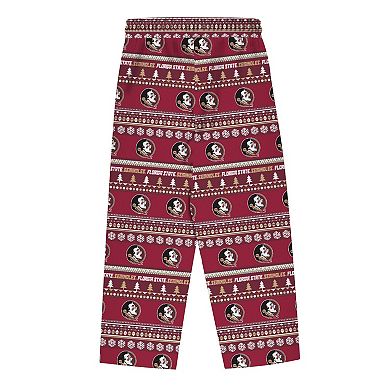 Youth Outerstuff Garnet Florida State Seminoles Ugly Sweater Pajama Set
