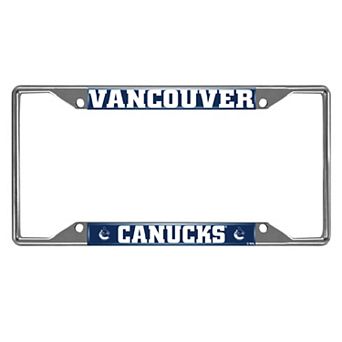 Vancouver Canucks Chrome License Plate Frame