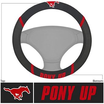 Logo Brands SMU Mustangs Steering Wheel Cover