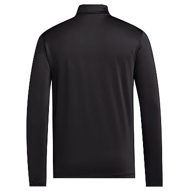 Men's adidas Black Kansas Jayhawks Half-Zip Golf Jacket