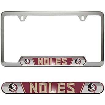 Logo Brands Florida State Seminoles Embossed License Plate Frame
