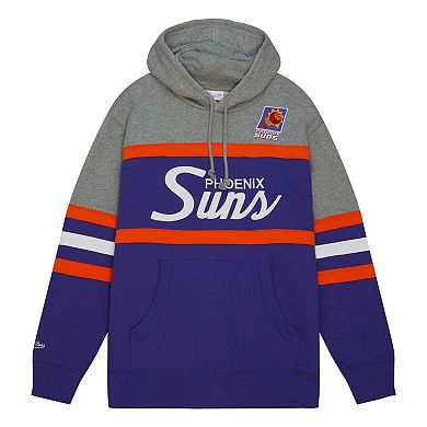 Men's Mitchell & Ness Purple/Gray Phoenix Suns Head Coach Hoodie