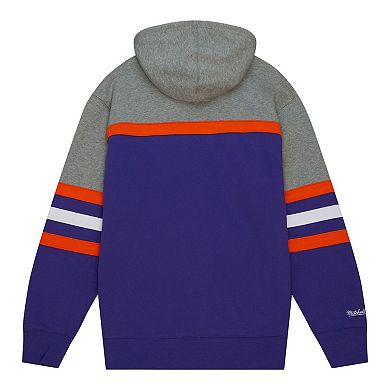 Men's Mitchell & Ness Purple/Gray Phoenix Suns Head Coach Hoodie