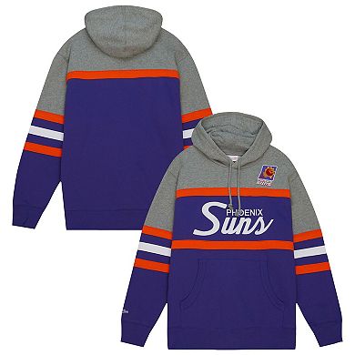 Men's Mitchell & Ness Purple/Gray Phoenix Suns Head Coach Hoodie
